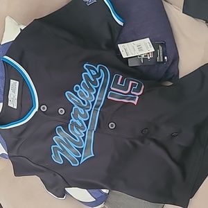Marlins shirt kids size M 8